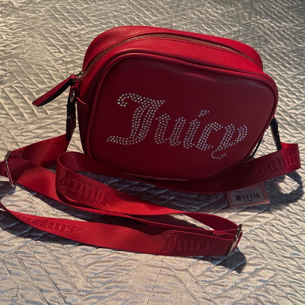 Juicy Couture Bold Red Crossbody Bag
